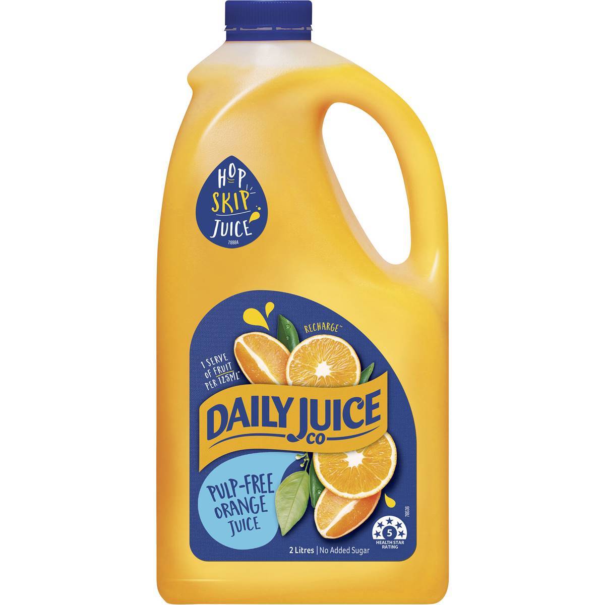 Daily Juice Co Orange Juice Pulp Free 2l