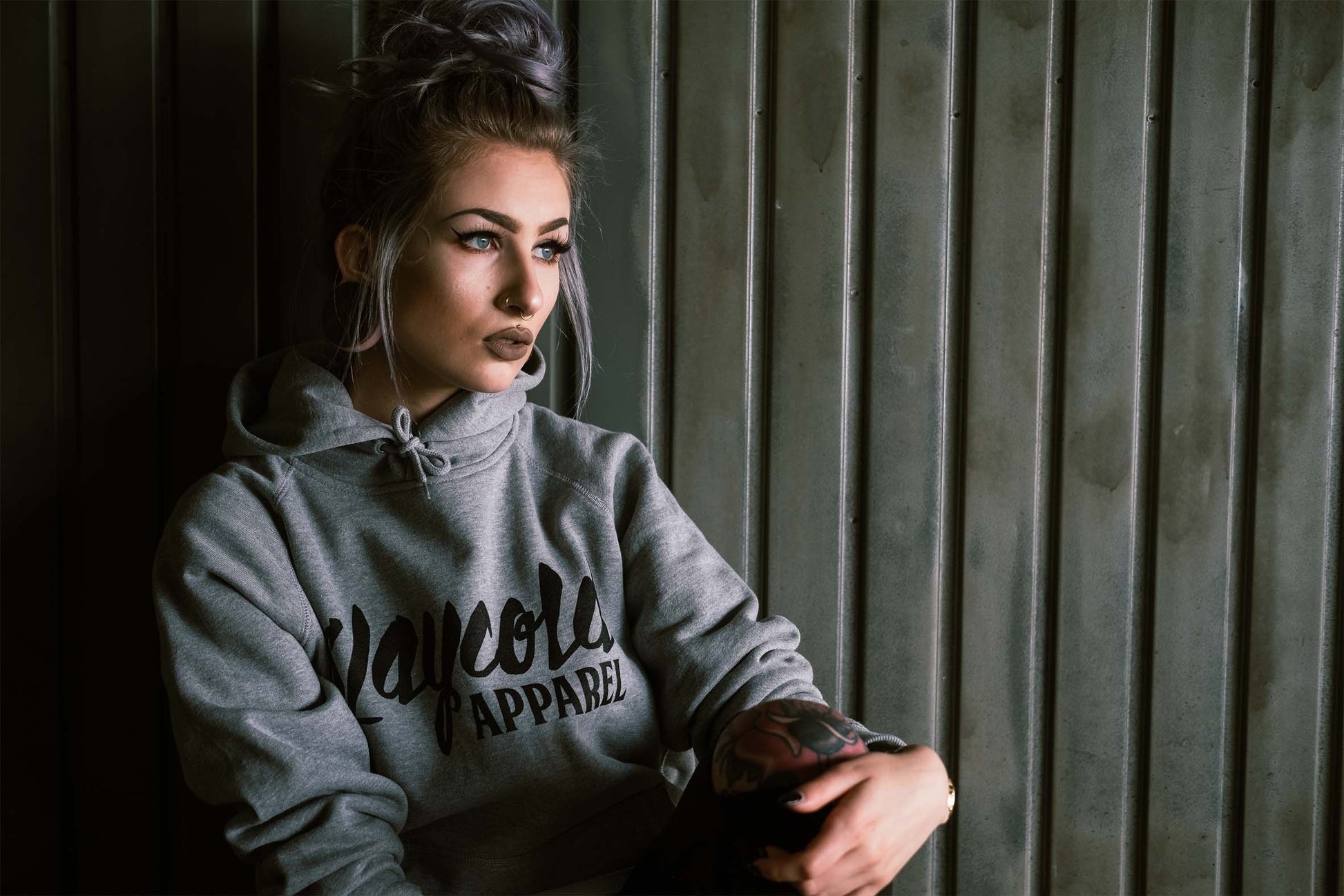 Stay Cold Logo Hoodie Grey