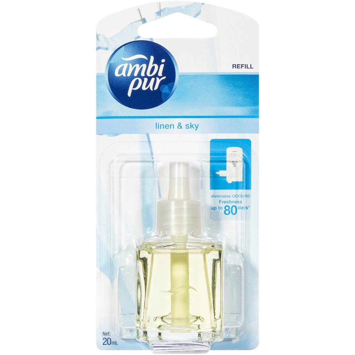 Ambi Pur Plug in Air Freshener Refill Linen sky 20ml