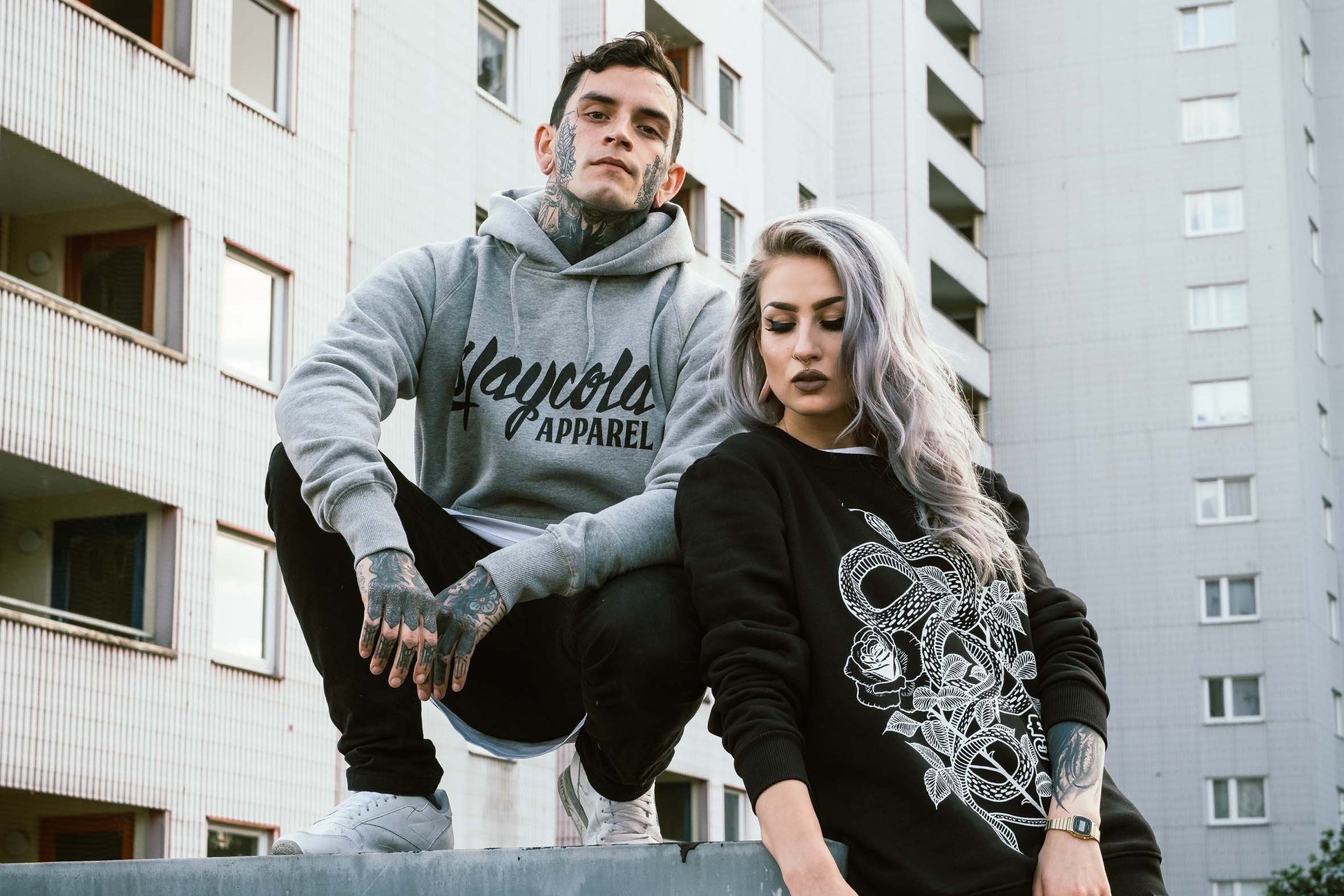 Stay Cold Logo Hoodie Grey