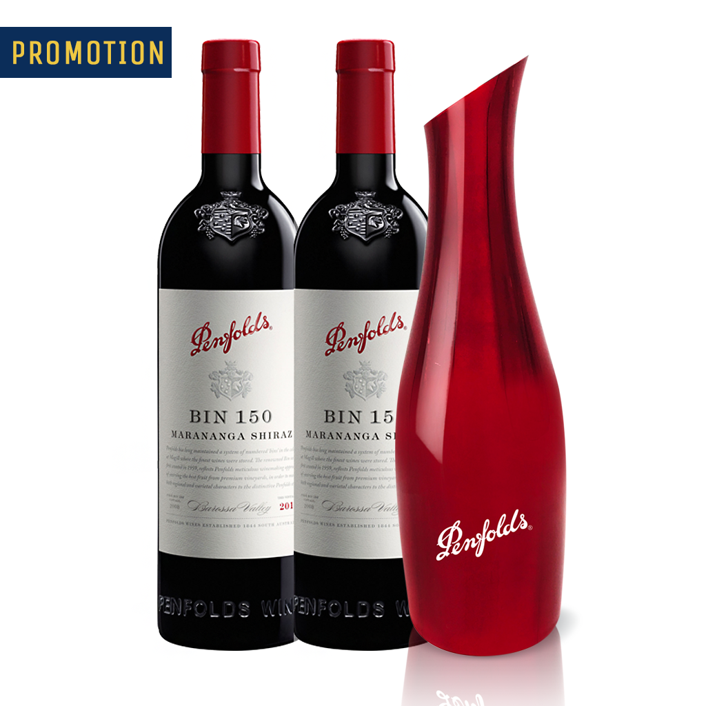 Penfolds Bin 150 Marananga Shiraz x 2 (Free 1 Decanter)