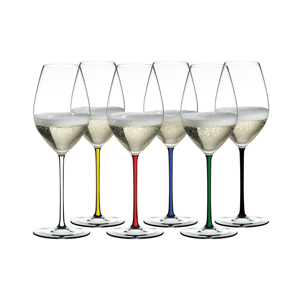 RIEDEL Fatto A Mano Champagne Wine Glass Set/6