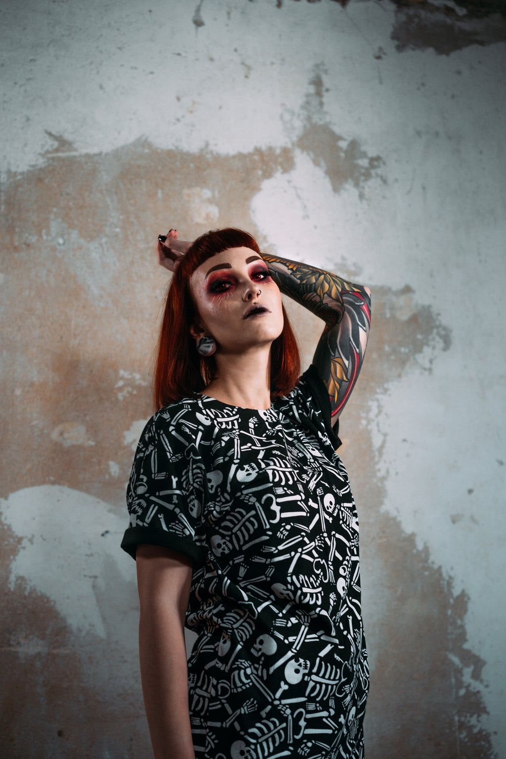 Skeletons All Over Tee