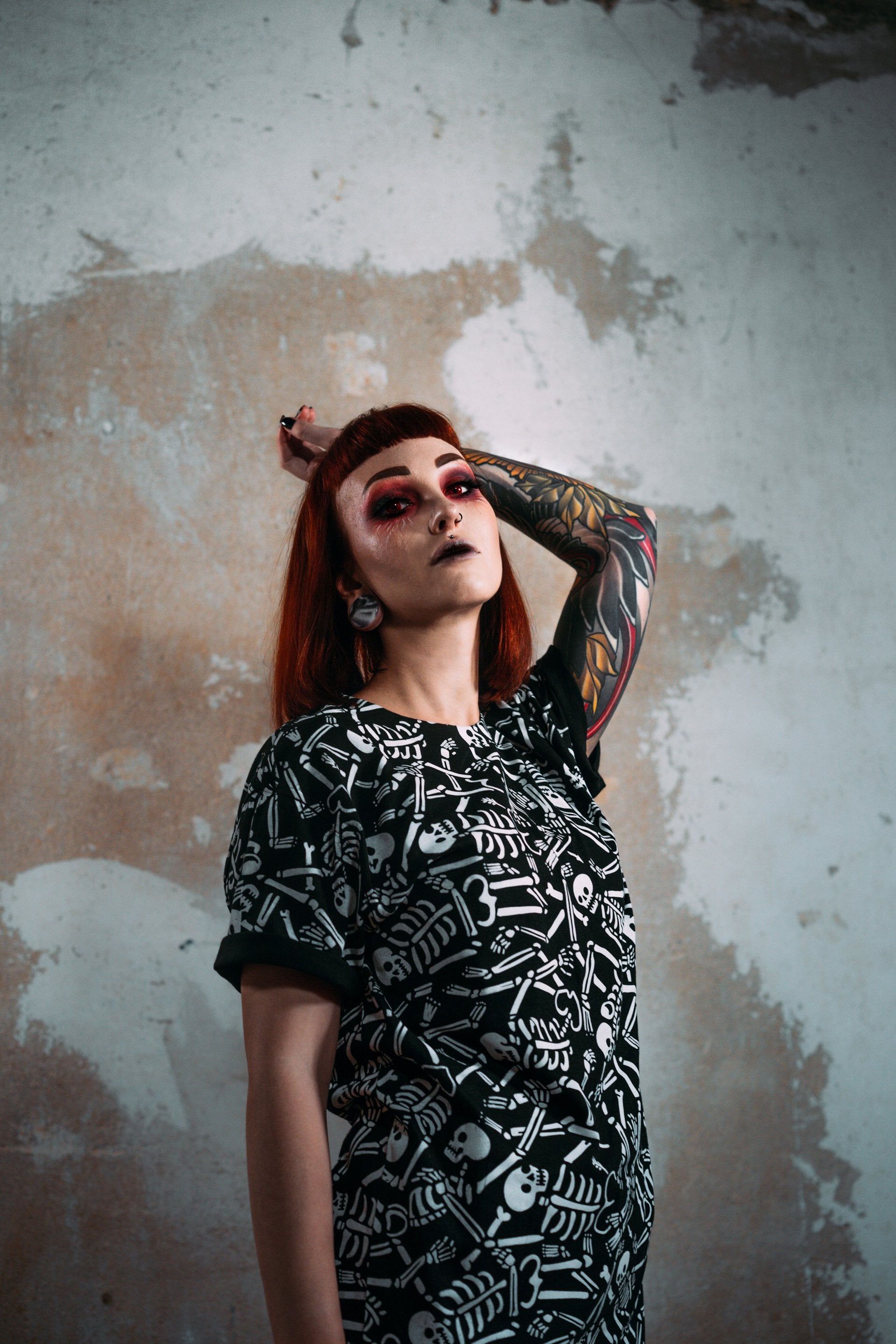 Skeletons All Over Tee