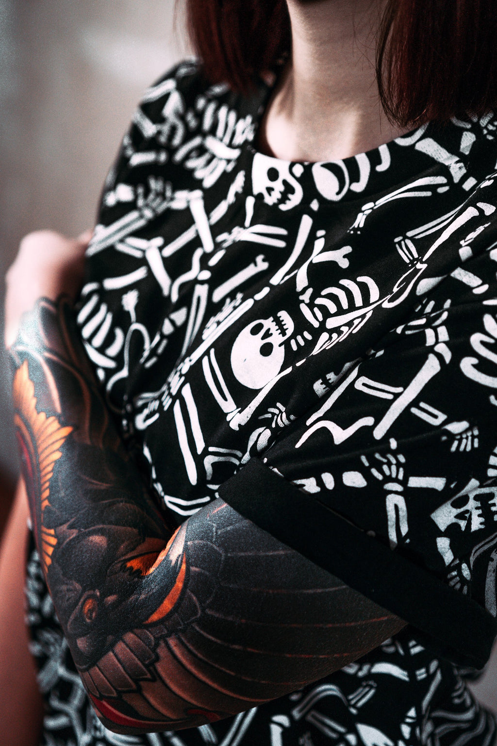 Skeletons All Over Tee