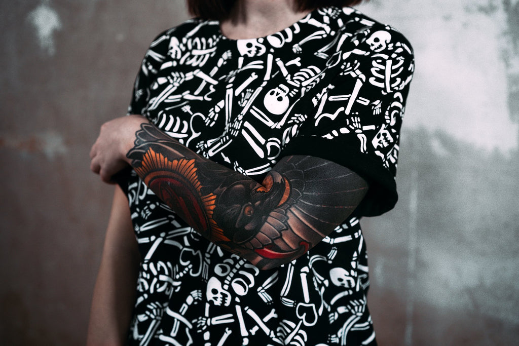 Skeletons All Over Tee