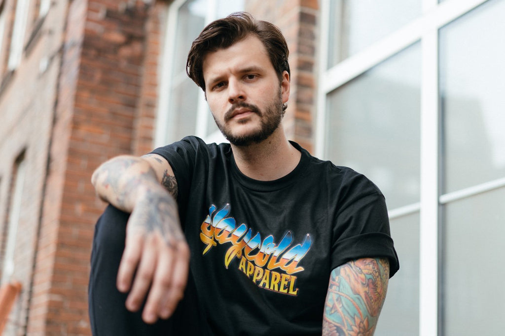 Stay Cold Apparel Variation of the Essential Logo Tee now in a 80s retro style