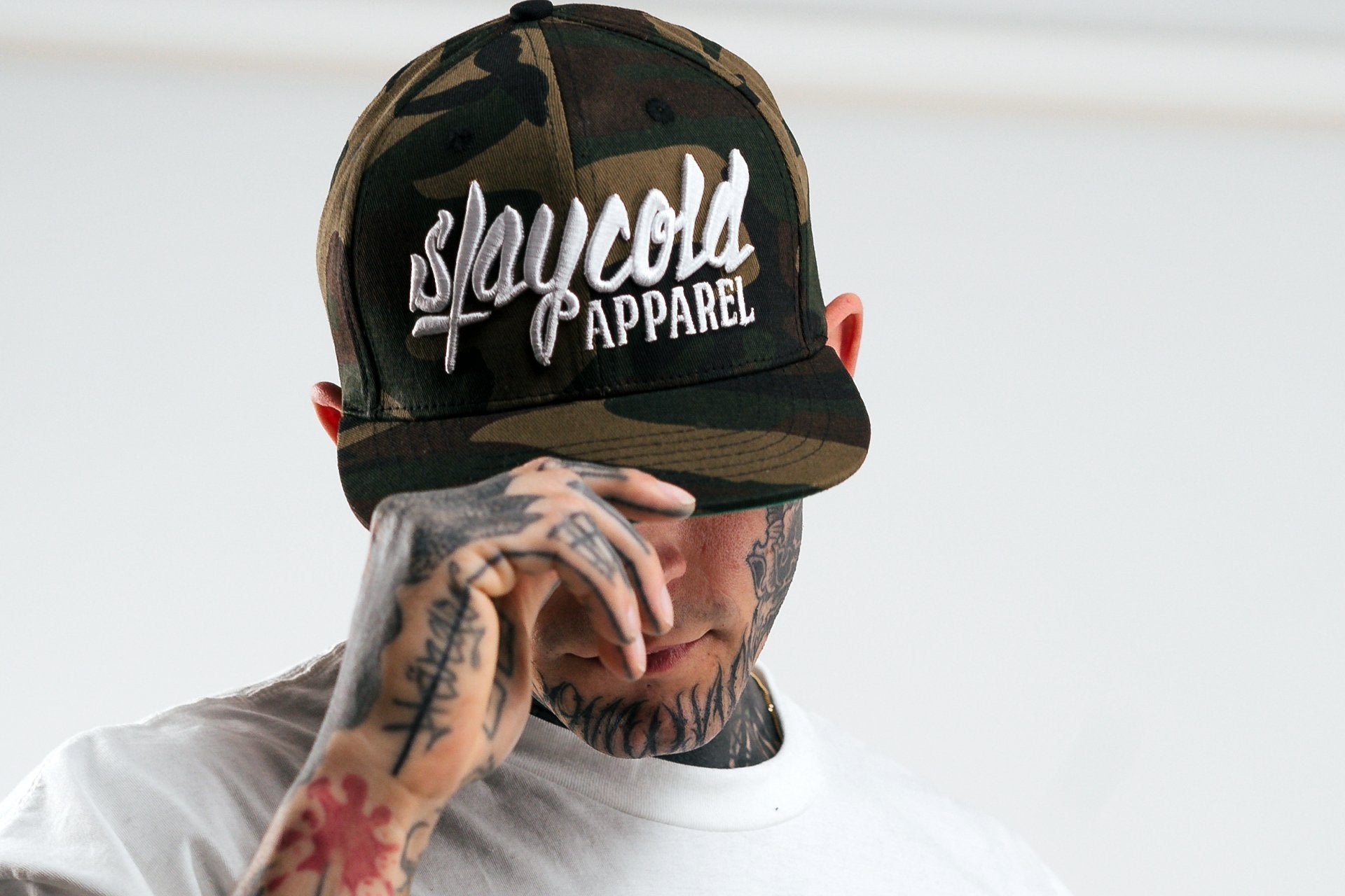 Stay Cold Logo Camo Snapback