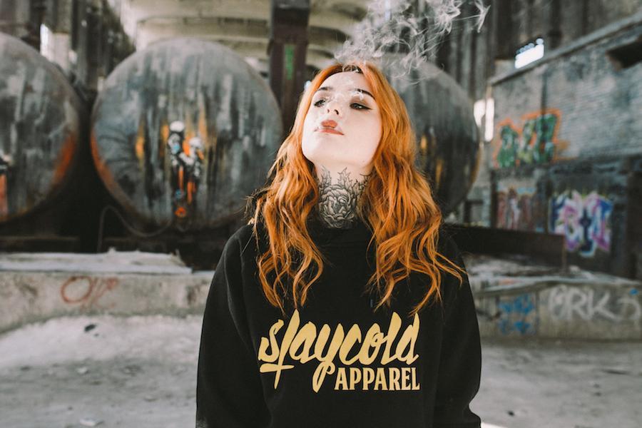 Stay Cold Ltd. Hoodie Black Orange