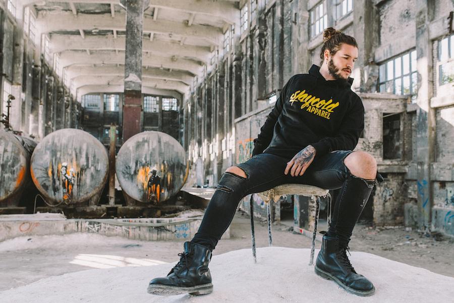 Stay Cold Ltd. Hoodie Black Orange