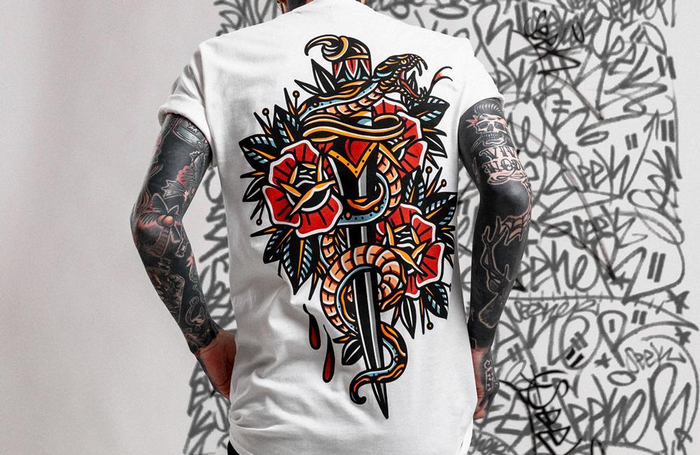 Snake Dagger Tee
