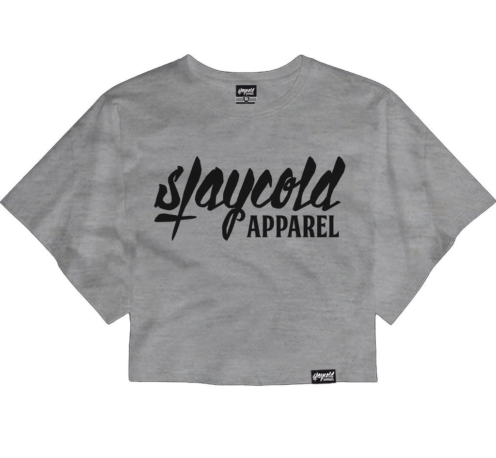 Stay Cold Crop Top Grey