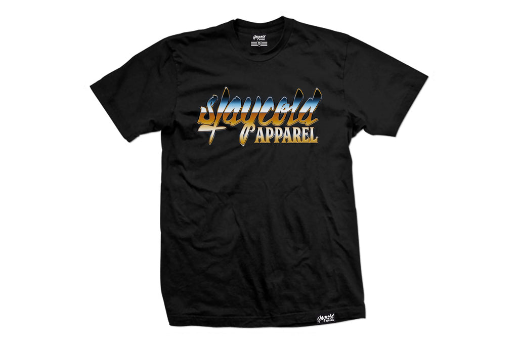 Stay Cold Apparel Variation of the Essential Logo Tee now in a 80s retro style