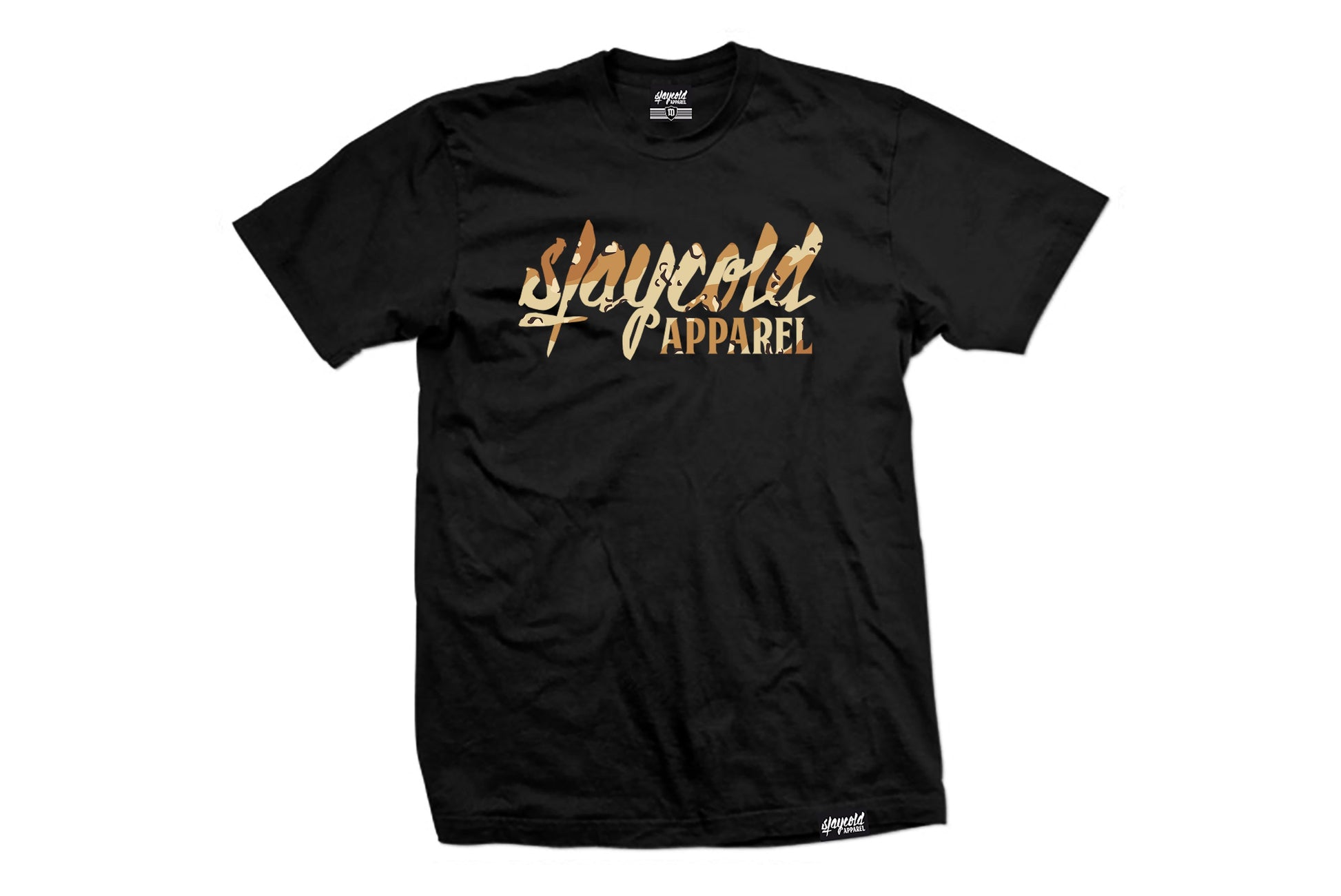 Stay Cold Apparel Variation of the Essential Logo Tee now in Camouflage Desert Storm