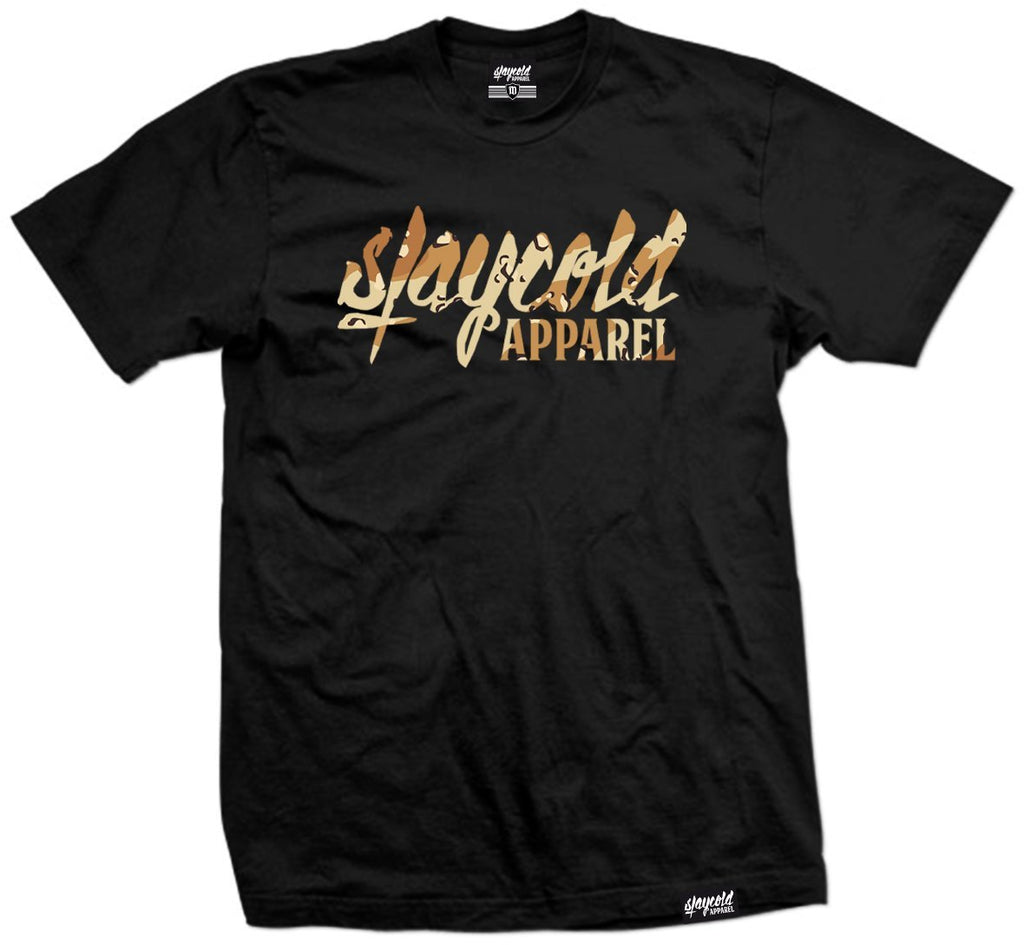 Stay Cold Apparel Variation of the Essential Logo Tee now in Camouflage Desert Storm