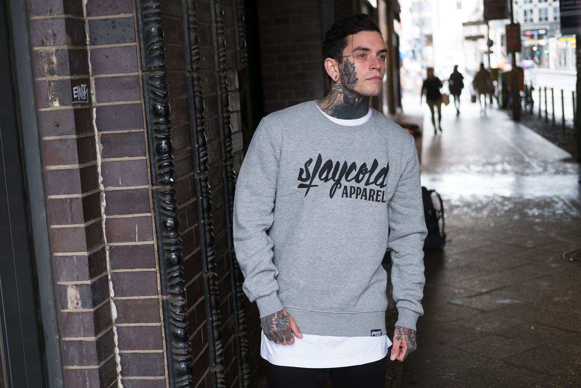 Stay Cold Logo Crewneck Grey