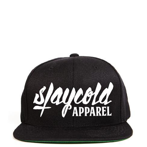 Stay Cold Logo Snapback Black