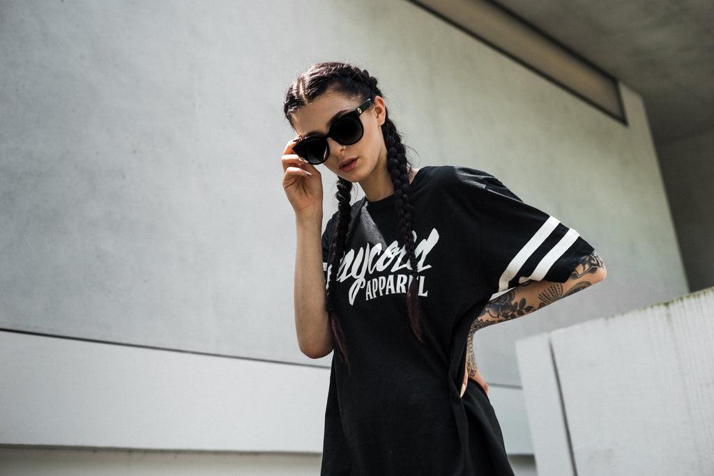 Stay Cold Varsity Long Tee Black