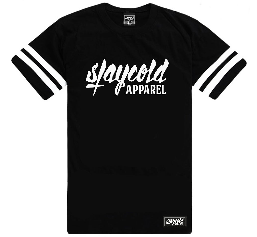 Stay Cold Varsity Long Tee Black