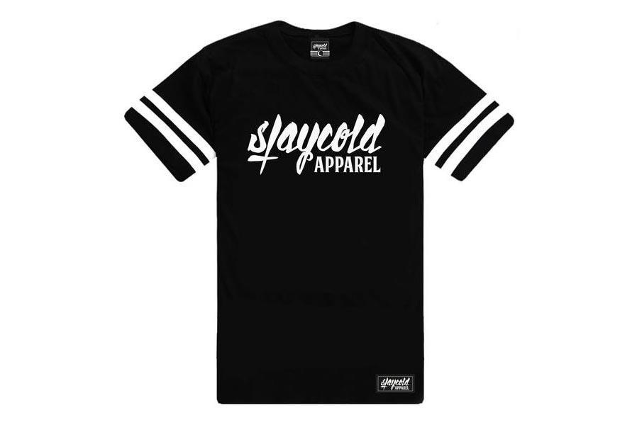 Stay Cold Varsity Long Tee Black