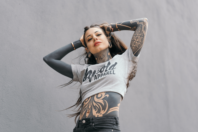 Stay Cold Crop Top Grey