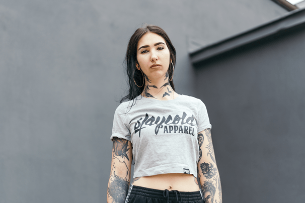 Stay Cold Crop Top Grey