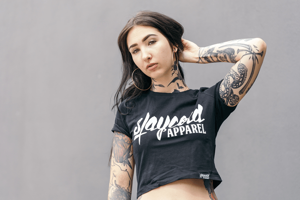 Stay Cold Crop Top Black