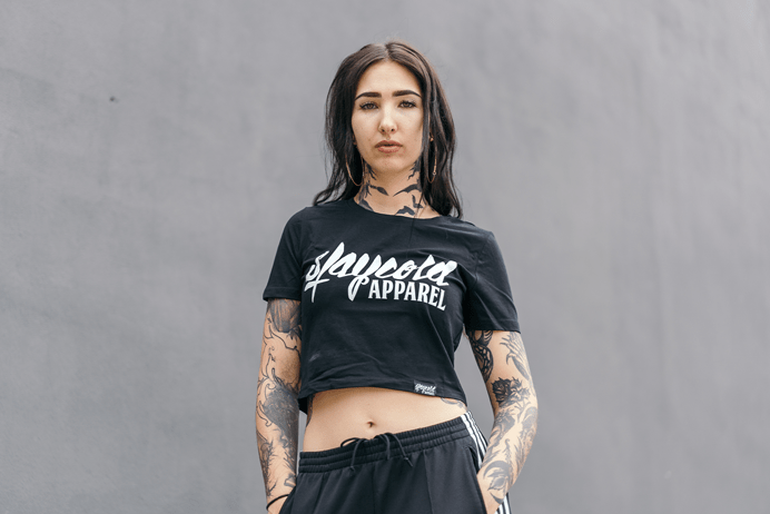 Stay Cold Crop Top Black