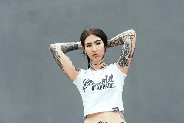 Stay Cold Crop Top White